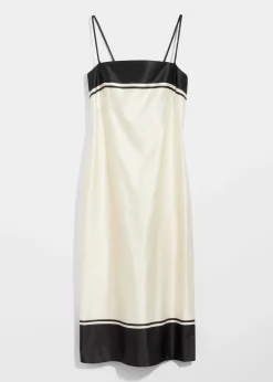 & Other Stories Satin-Midikleid mit schmalen Trägern