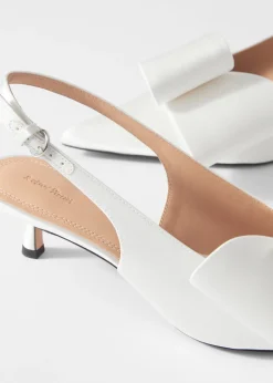 & Other Stories Satin-Pumps mit Schleifenverzierung