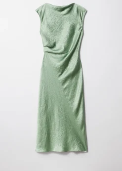 & Other Stories Schräg geschnittenes Midikleid aus Satin