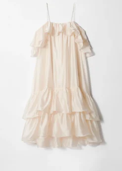 & Other Stories Schulterfreies Maxikleid mit Rüschen