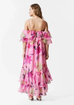 & Other Stories Schulterfreies Maxikleid mit Rüschen