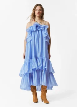 & Other Stories Schulterfreies Maxikleid mit Rüschen
