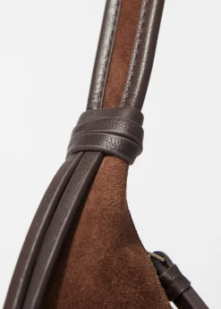 & Other Stories Schultertasche aus Veloursleder mit Fransen