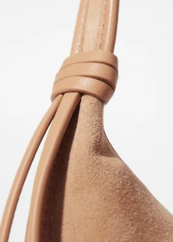 & Other Stories Schultertasche aus Veloursleder mit Fransen