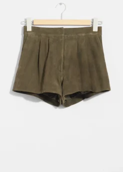 & Other Stories Shorts aus Veloursleder