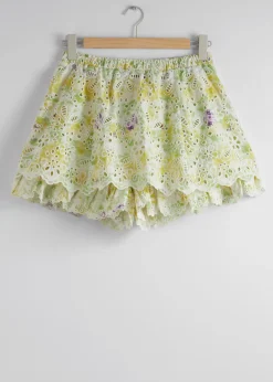 & Other Stories Shorts mit Wellenkante im Lagen-Look