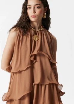 & Other Stories Sleeveless Frill Mini Dress