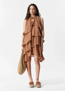 & Other Stories Sleeveless Frill Mini Dress