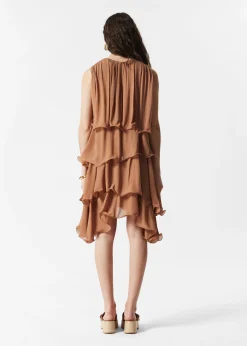 & Other Stories Sleeveless Frill Mini Dress