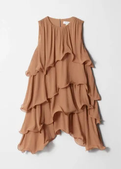 & Other Stories Sleeveless Frill Mini Dress
