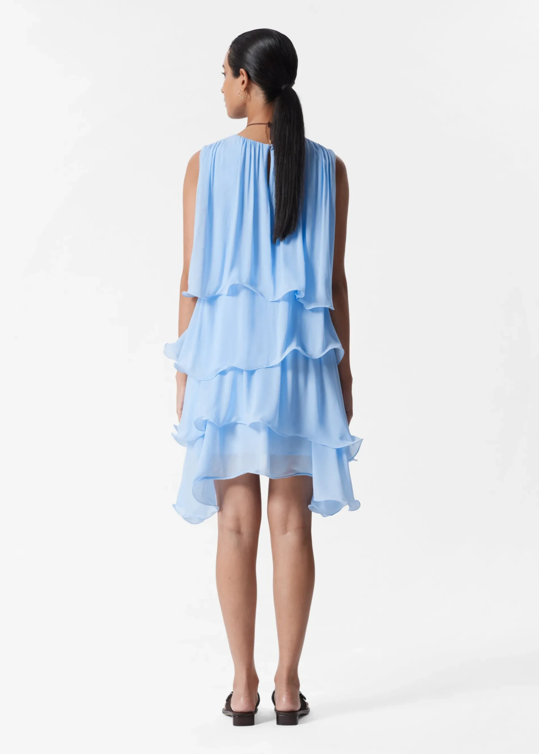& Other Stories Sleeveless Frill Mini Dress