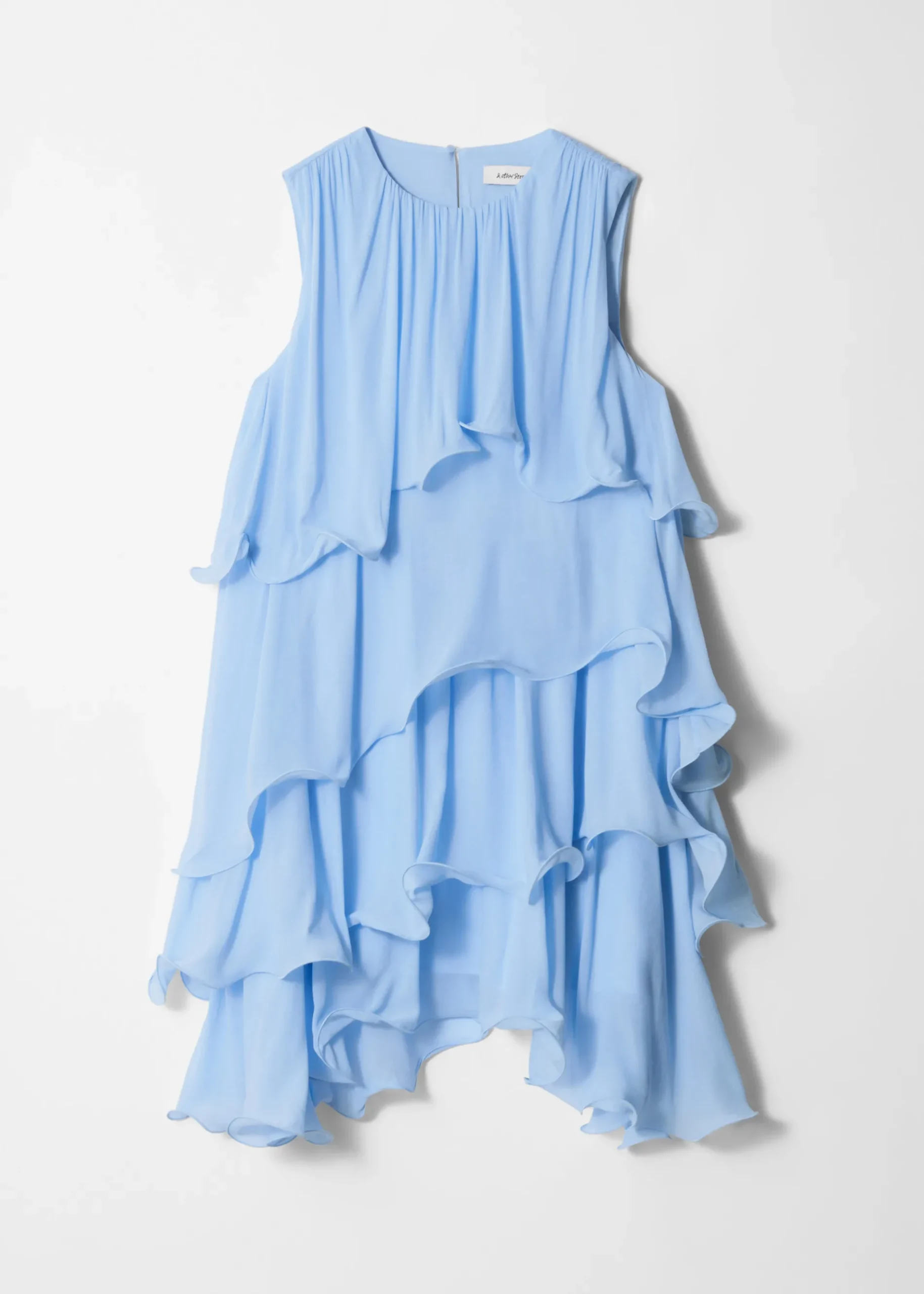 & Other Stories Sleeveless Frill Mini Dress