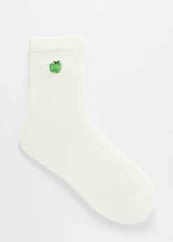 & Other Stories Socken mit Dinosaurier-Stickerei