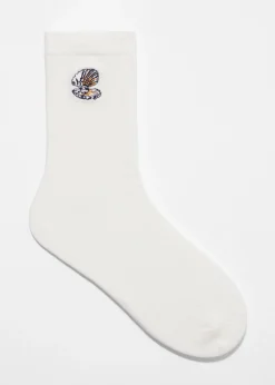 & Other Stories Socken mit Dinosaurier-Stickerei