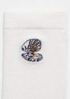 & Other Stories Socken mit Dinosaurier-Stickerei