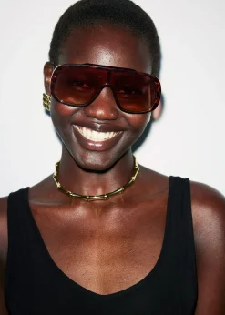 & Other Stories Sonnenbrille im Piloten-Stil