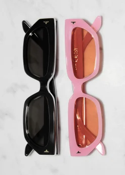 & Other Stories Sonnenbrille mit schmalem Rahmen aus Acetat