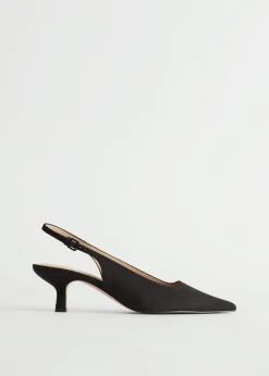 & Other Stories Spitz zulaufende Pumps mit Fersenriemen