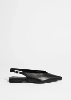 & Other Stories Spitz zulaufende Pumps mit Fersenriemen