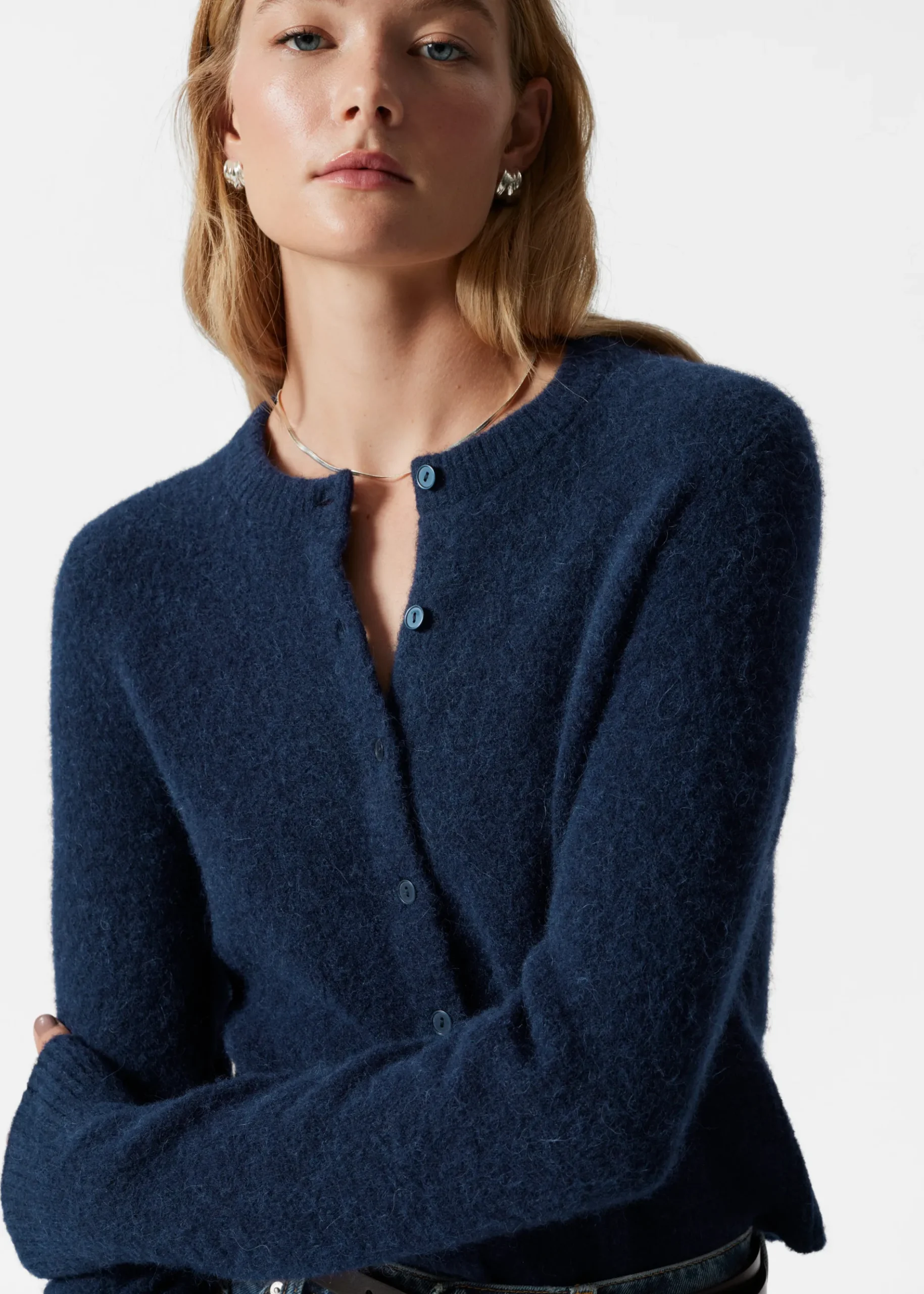 & Other Stories Strickjacke aus Alpaka-Mix