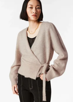 & Other Stories Strickjacke aus Mohair-Mix in Wickeloptik