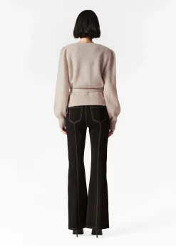 & Other Stories Strickjacke aus Mohair-Mix in Wickeloptik