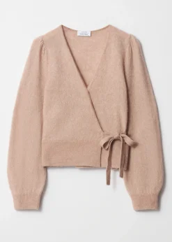 & Other Stories Strickjacke aus Mohair-Mix in Wickeloptik
