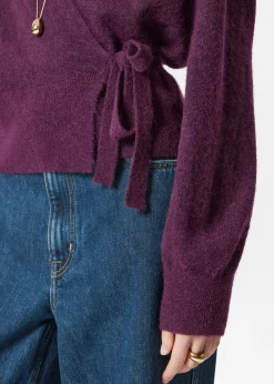 & Other Stories Strickjacke aus Mohair-Mix in Wickeloptik