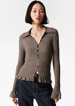 & Other Stories Strickjacke mit Kragen