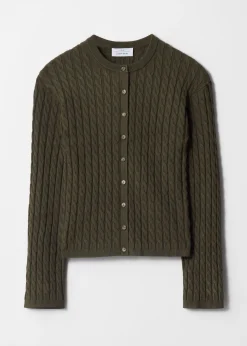 & Other Stories Strickjacke mit Zopfmuster