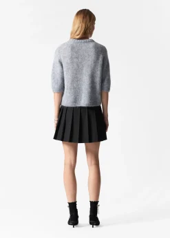 & Other Stories Strick-T-Shirt aus Mohair-Mix