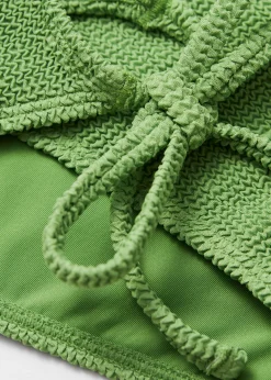 & Other Stories Strukturierte Bikinihose mit Bindedetail