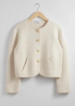 & Other Stories Strukturierte Cardigan mit Glitzerfäden