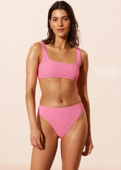 & Other Stories Strukturierte, hoch sitzende Bikinihose