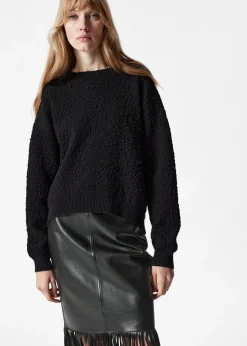 & Other Stories Strukturierter Jacquard-Strickpullover