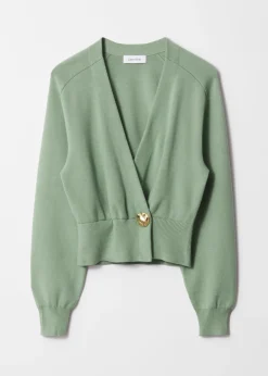 & Other Stories Taillierte Strickjacke in Wickeloptik