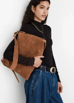 & Other Stories Tasche aus Veloursleder mit Ösen