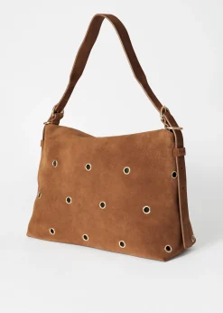 & Other Stories Tasche aus Veloursleder mit Ösen
