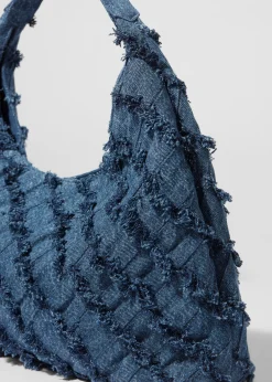& Other Stories Tragetasche aus Denim in Flechtoptik
