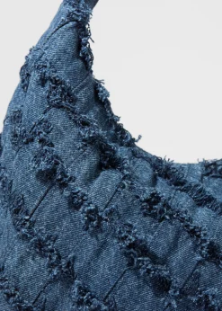& Other Stories Tragetasche aus Denim in Flechtoptik