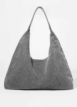 & Other Stories Tragetasche im Washed-Denim-Look