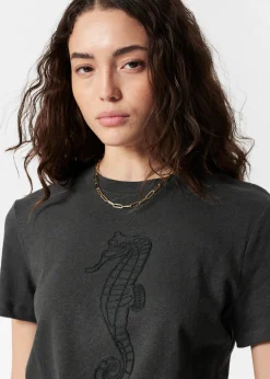 & Other Stories T-Shirt aus Leinenmischung