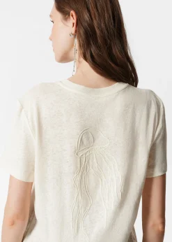 & Other Stories T-Shirt aus Leinenmischung