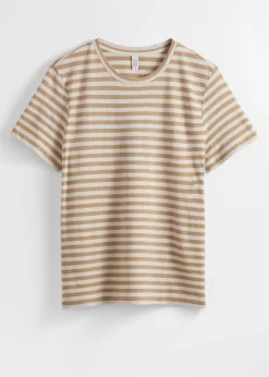 & Other Stories T-Shirt aus Leinenmischung