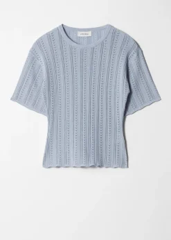 & Other Stories T-Shirt aus Pointelle-Strick