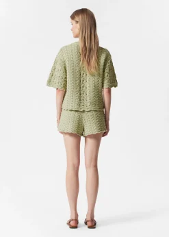 & Other Stories T-Shirt aus Pointelle-Strick