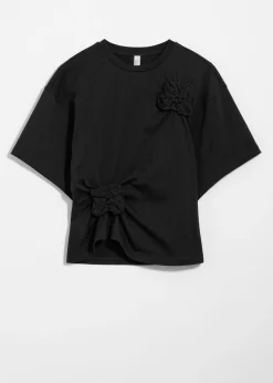 & Other Stories T-Shirt mit Blumenapplikation