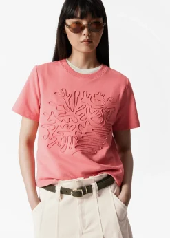& Other Stories T-Shirt mit Blumenapplikation