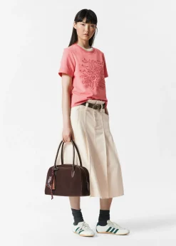 & Other Stories T-Shirt mit Blumenapplikation