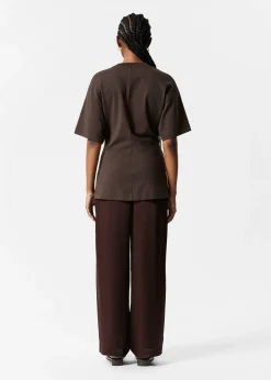 & Other Stories T-Shirt mit Knotendetail